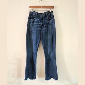 A&F Curve Love High Rise Ankle Flare Jeans